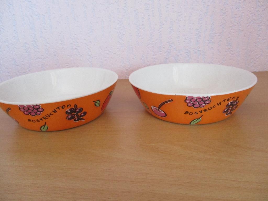 Jonkerfris schaaltjes - 2 stuks, Huis en Inrichting, Keuken | Servies, Ophalen of Verzenden, Overige stijlen, Aardewerk, Schaal of Schalen