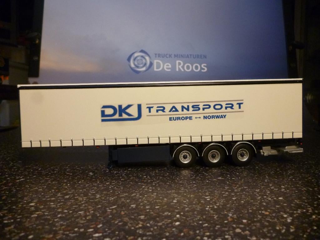 WSI DKJ Zeilentrailer, Ophalen of Verzenden, Nieuw, Bus of Vrachtwagen, Wsi