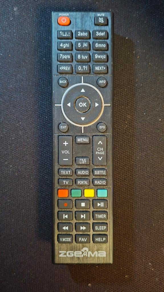 zgemma afstandsbediening, Ophalen of Verzenden, Gebruikt, Decoder
