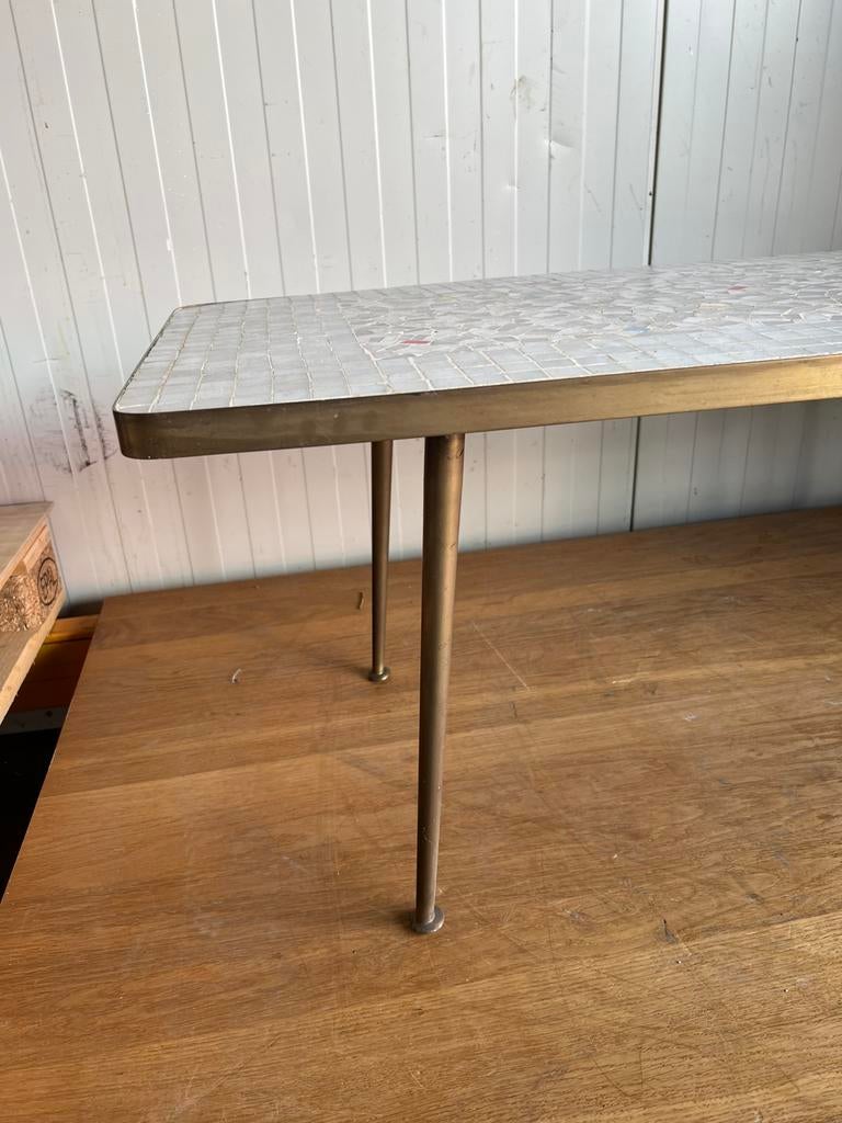 Salontafel met mozaïek, Ophalen, 100 tot 150 cm, 50 tot 100 cm, Zo goed als nieuw