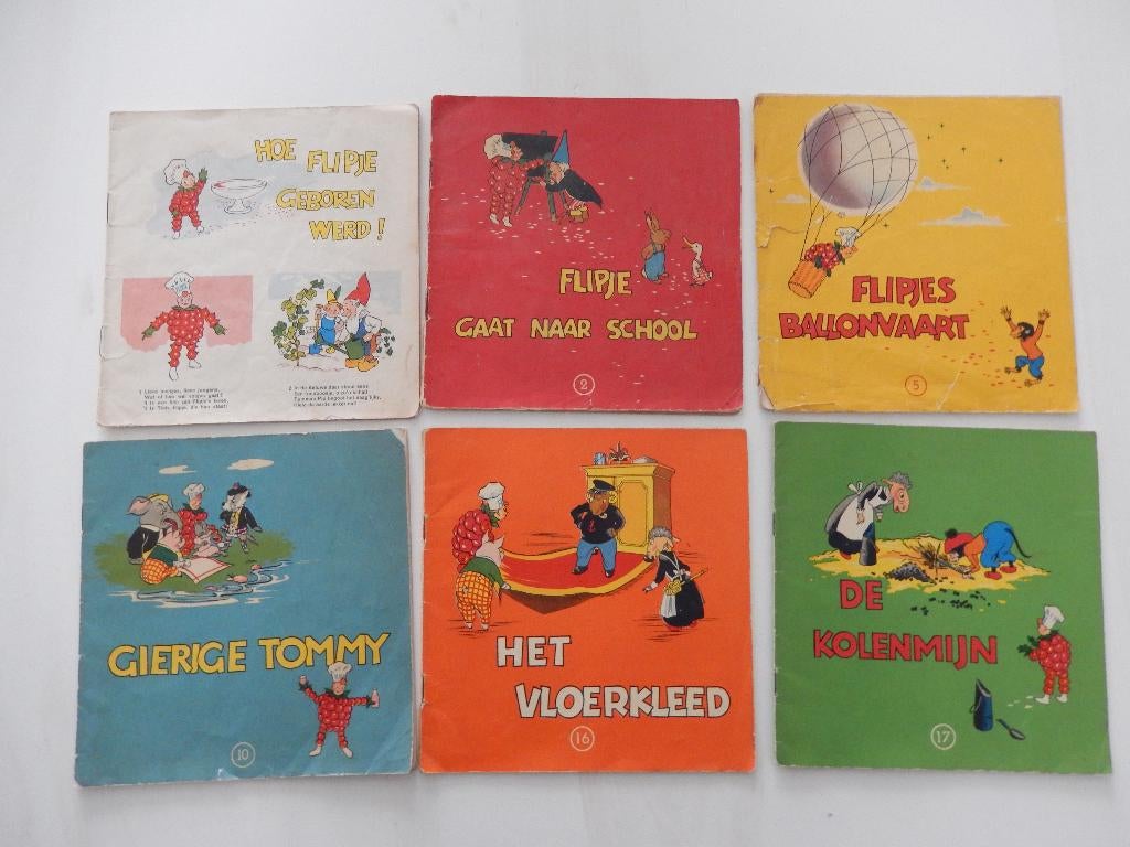 * Flipje Tiel van de Betuwe nr 2, 5, 10, 16, 17 *, Verzamelen, Merken en Reclamevoorwerpen, Ophalen of Verzenden, Gebruikt, Overige typen