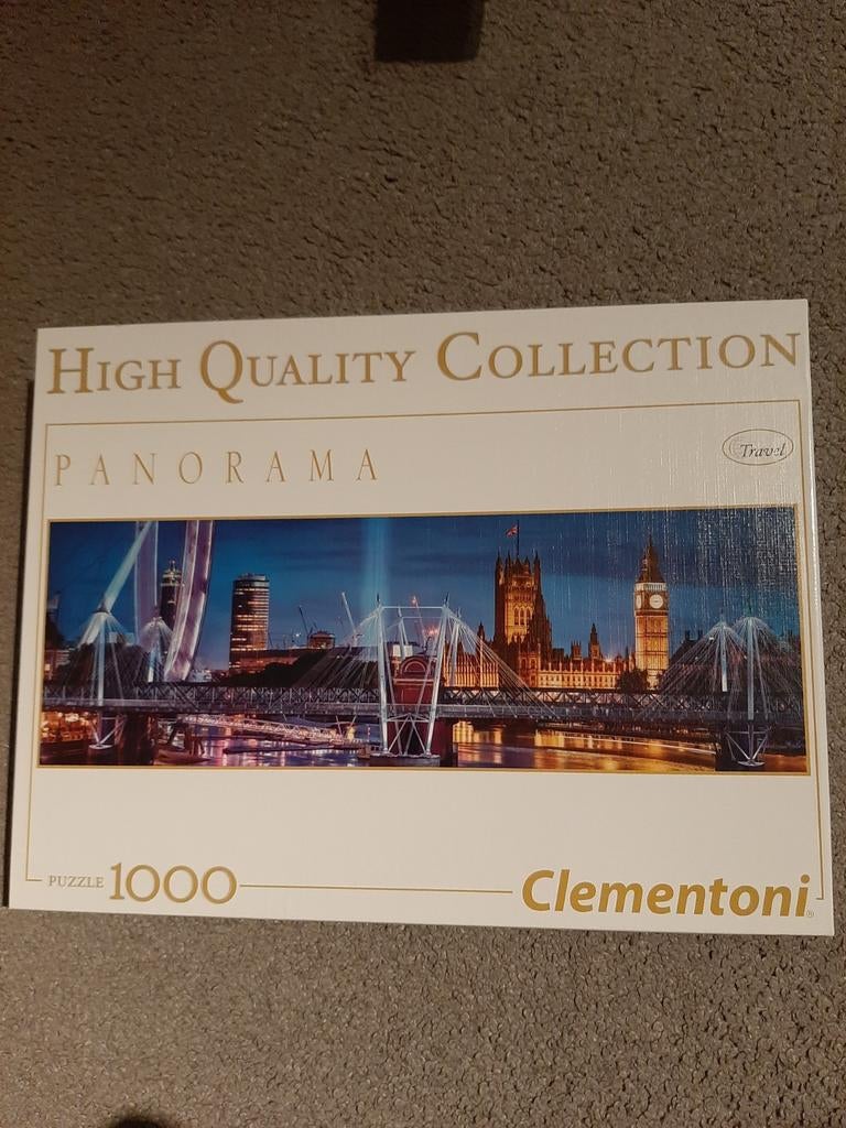 Clementoni Panorama Puzzel Londen 1000 stukjes, Ophalen, 500 t/m 1500 stukjes, Zo goed als nieuw, Legpuzzel