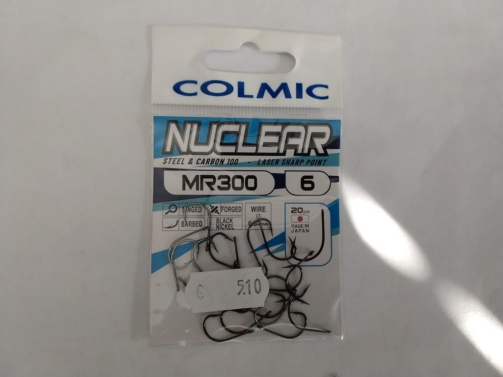 Colmic Nuclear MR300 Haak - Nieuw maat 6, Watersport en Boten, Hengelsport | Algemeen, Ophalen of Verzenden, Nieuw, Haak