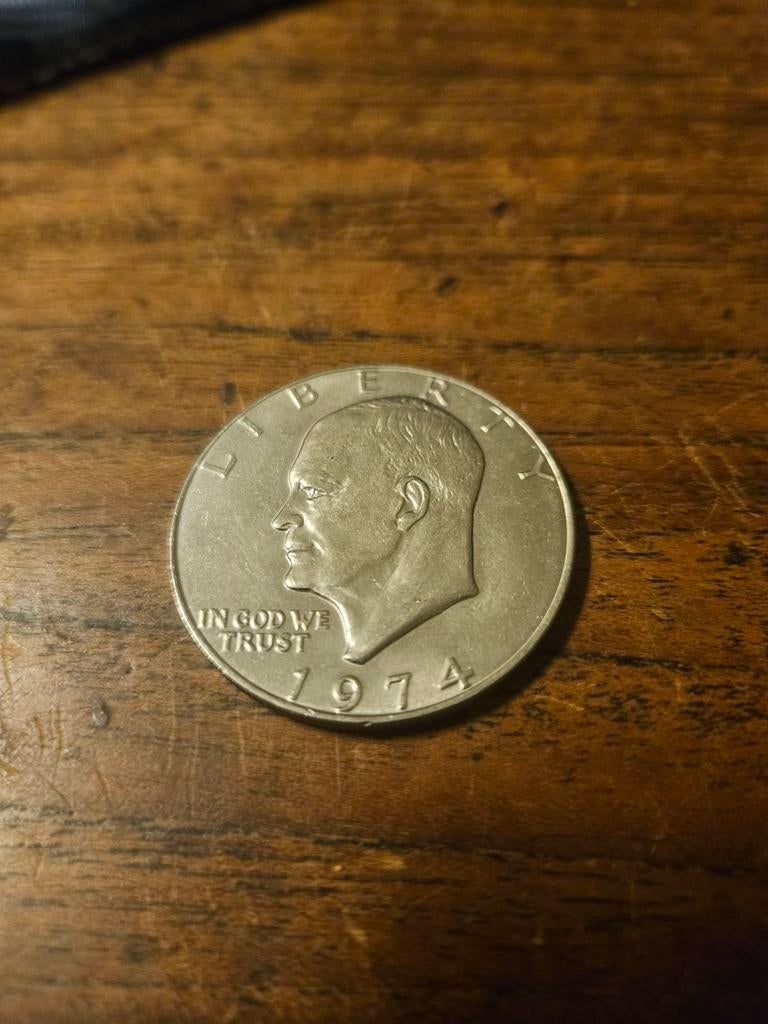 1974 Amerikaanse Dollar - Eisenhower Dollar, Postzegels en Munten, Munten | Amerika, Ophalen of Verzenden, Noord-Amerika, Losse munt