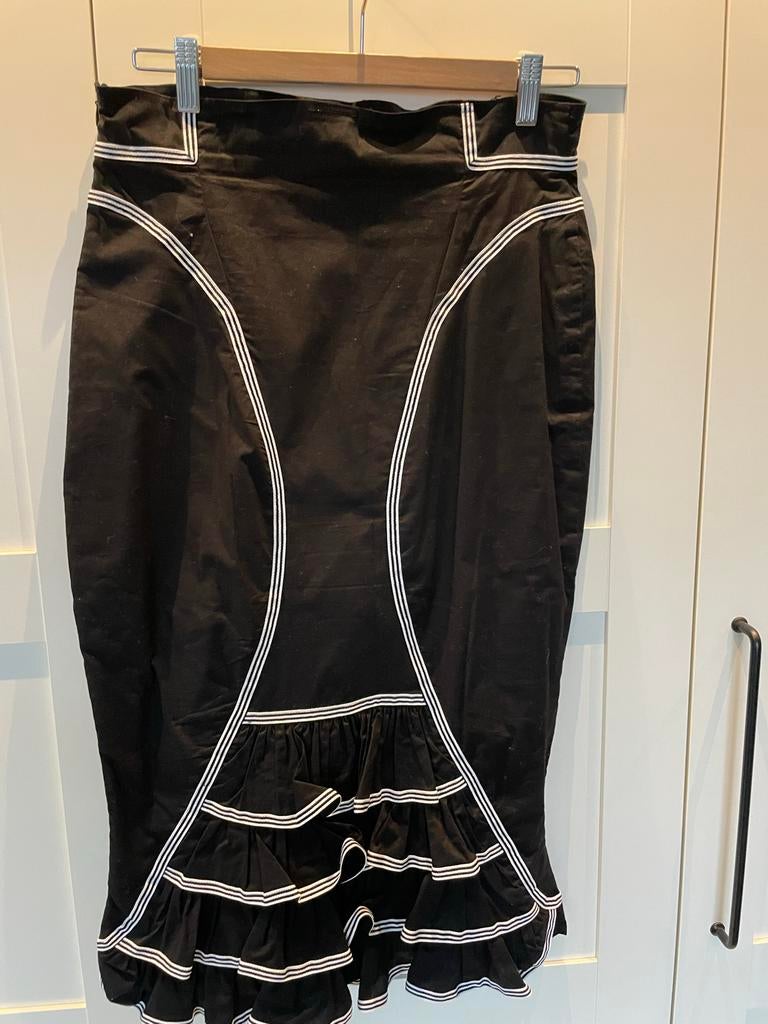 Miss Candyfloss Rockabilly pencilRok - Maat L, Zwart, Maat 42/44 (L), Ophalen of Verzenden, Zo goed als nieuw