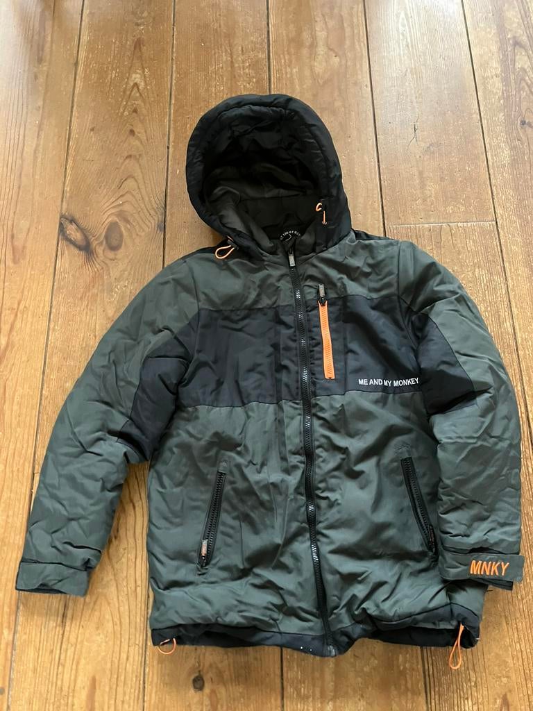 Me and my monkey jongens winterjas mt 164-170, Ophalen of Verzenden, Zo goed als nieuw, Jongen, Jas