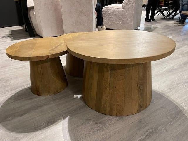 Salontafelset 3 maten massief mango 70 x70 speciale prijs, Huis en Inrichting, Kasten | Ladekasten, Salontafels 3 maten massief mango voor een speciale prijs