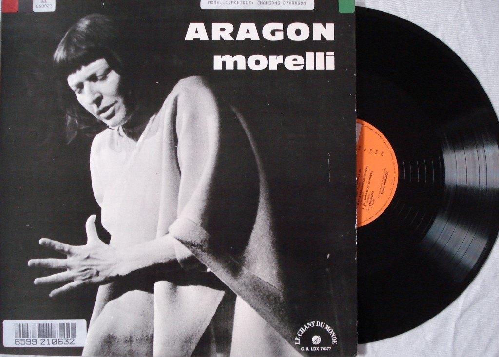 Monique Morelli - Chansons d'Aragon, Ophalen of Verzenden, Gebruikt, 12 inch