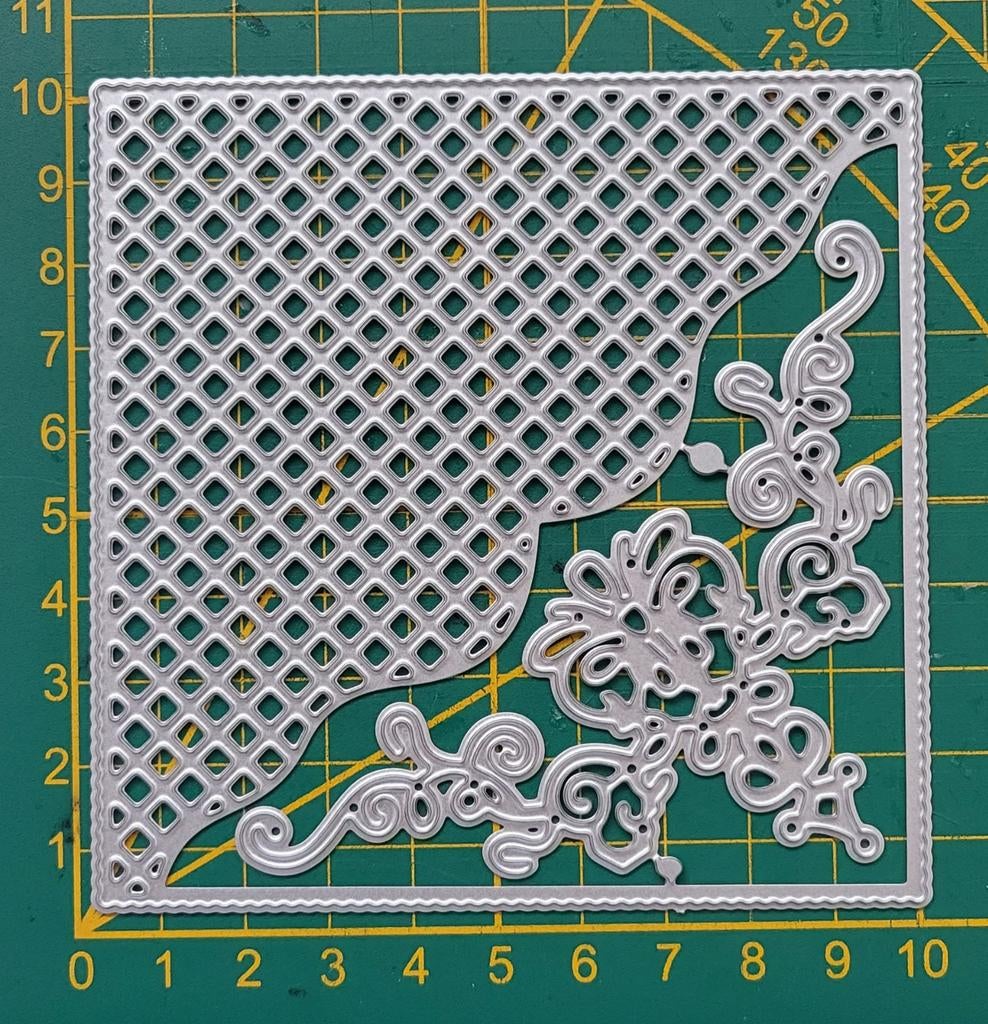 Snijmal vierkant/raster/bloemmotief, Ophalen of Verzenden, Nieuw, Overige thema's, Pons of Mal