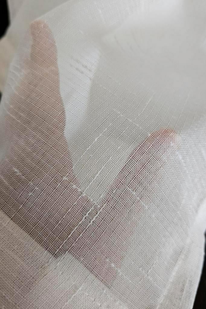 Mooie nieuw ongebruikt vitrage, 250x176cm, Wit, Ophalen of Verzenden, Zo goed als nieuw, 200 cm of meer