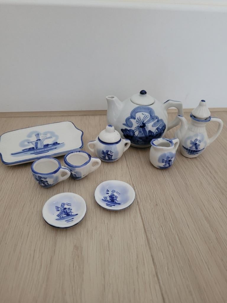 Mini set Delfts blauw, Ophalen