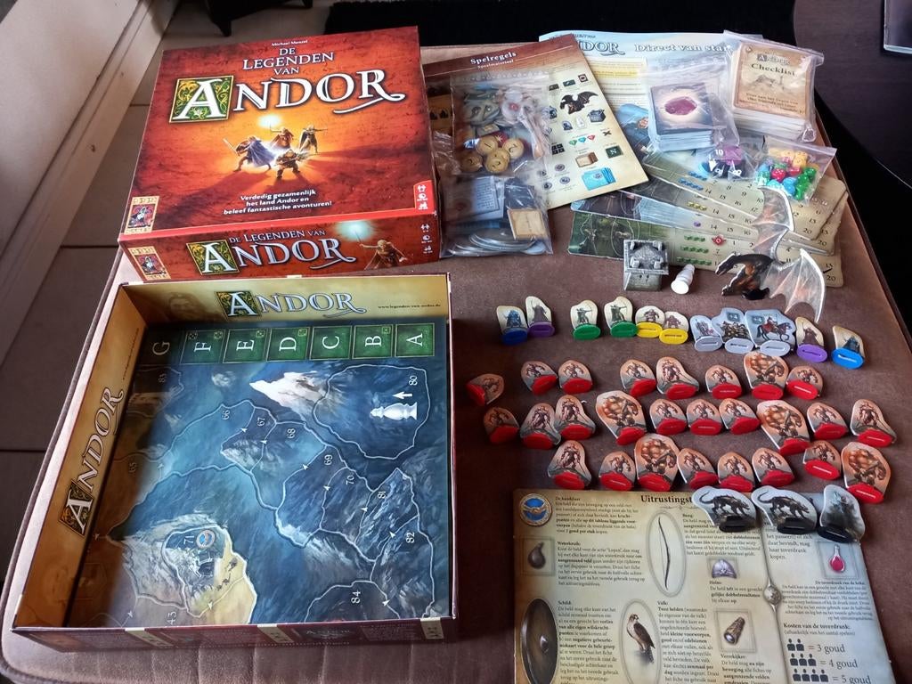 De legende van andor, Hobby en Vrije tijd, Gezelschapsspellen | Bordspellen, Ophalen of Verzenden, Zo goed als nieuw