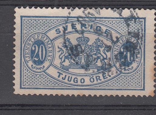 Zweden  Dienstzegel 20 Ö Uitgave 1874, Verzenden, Zweden
