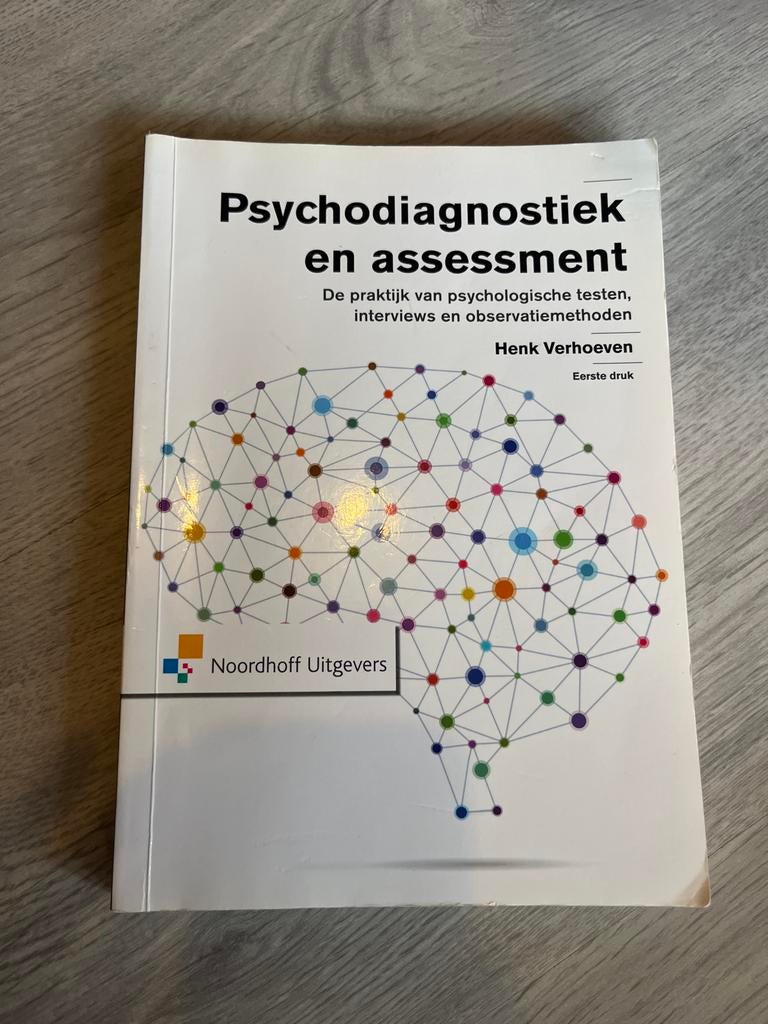 Psychodiagnostiek en assessment - Henk Verhoeven, Boeken, Ophalen of Verzenden, Gelezen, Klinische psychologie