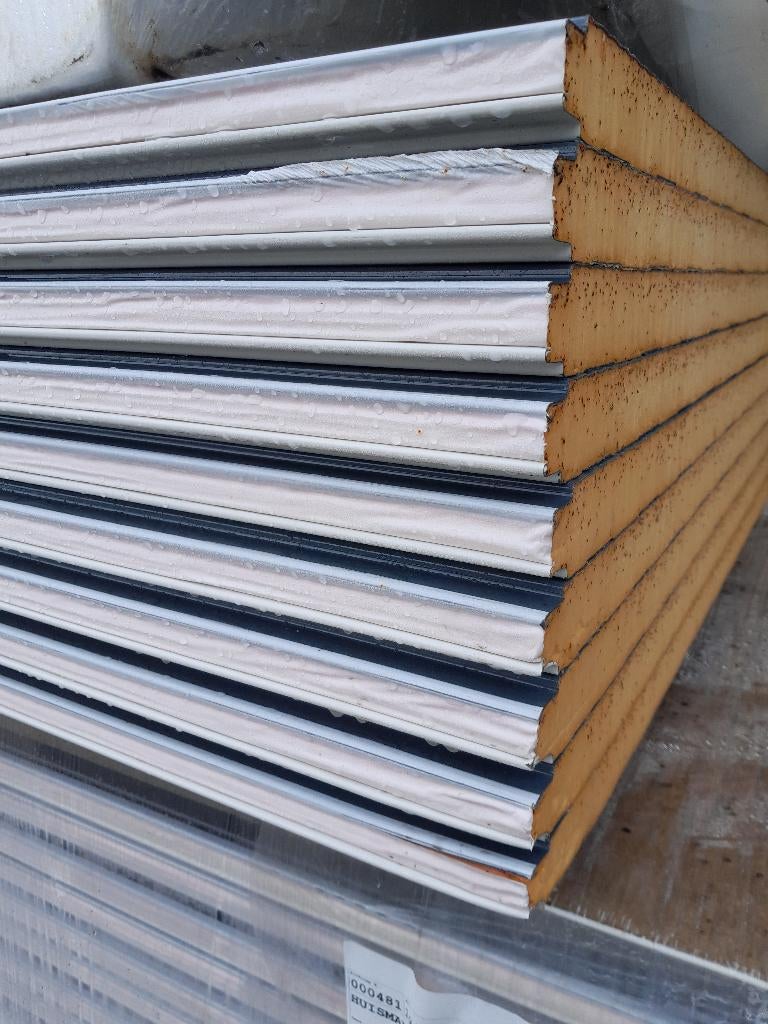 sandwichpanelen mooie nieuwe restpartijen vanaf € 17,95,- m², 1000mm, 4 tot 8 cm, 1000mm, Nieuw