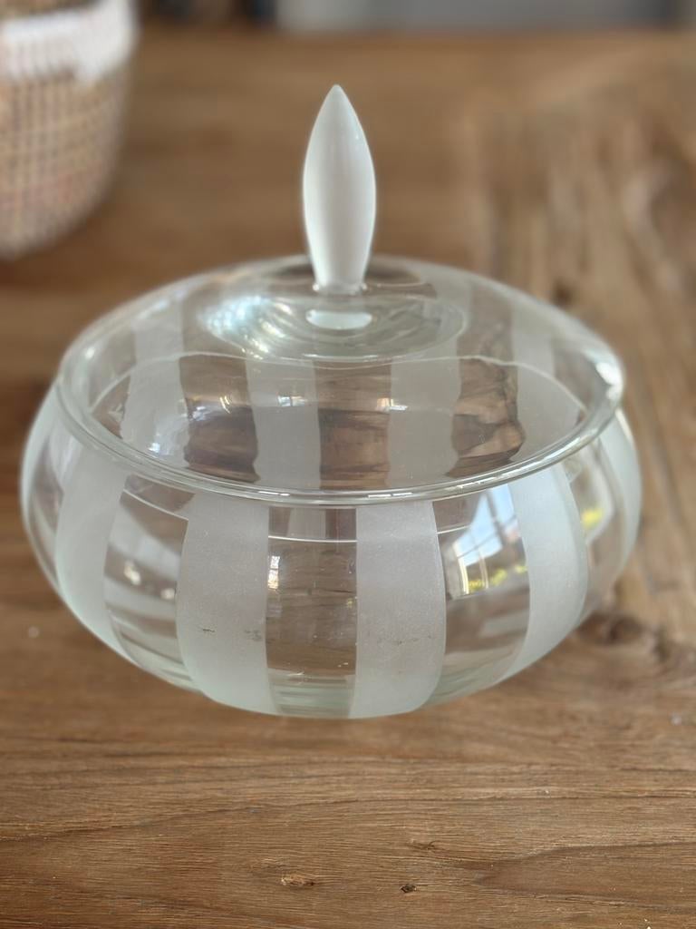 Glazen koekjestrommel, Glas of Glazen, Ophalen of Verzenden, Overige stijlen, Glas