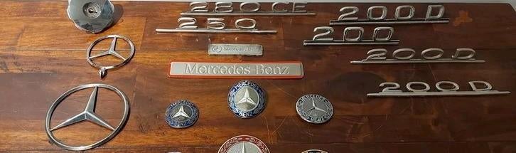 Oldtimer auto emblemen Mercedes ster, Kilometer embleem, Ophalen of Verzenden, Zo goed als nieuw, Auto's