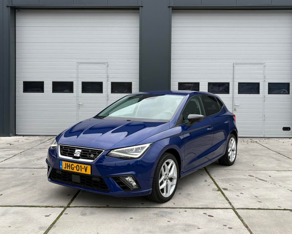 Seat Ibiza FR 1.0 TGI/TSI 90pk 2019 Blauw, Auto's, Seat, Voorwielaandrijving, Stof, CNG (Aardgas), Blauw