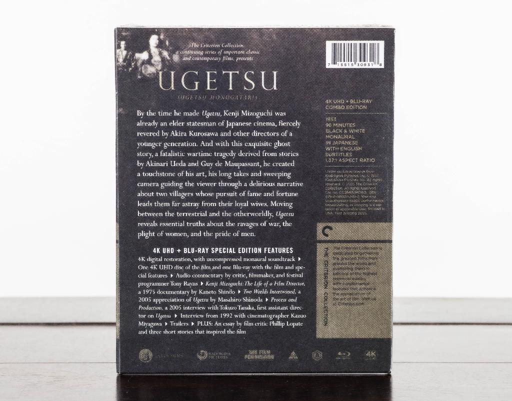 Ugetsu 4K UHD + Blu-Ray (US Import) Criterion, -, -, Ophalen of Verzenden, Nieuw in verpakking