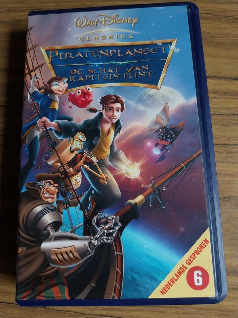 Piratenplaneet VHS - Disney Klassieker, Tekenfilm, Alle leeftijden, Kinderprogramma's en -films, Ophalen of Verzenden