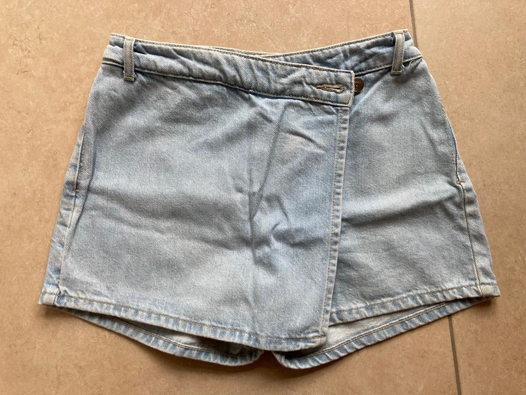 Broekrok van lichtblauwe spijkerstof S, Kleding | Dames, Blauw, Ophalen of Verzenden, Maat 36 (S), Boven de knie