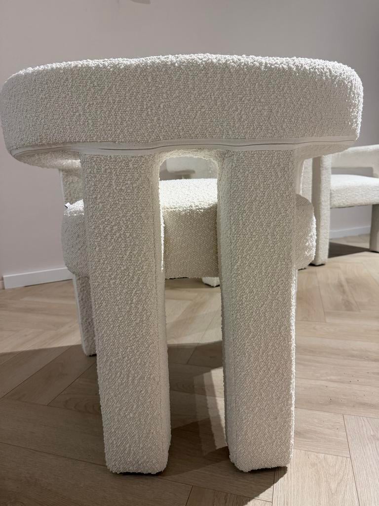 Mooie Eetkamerstoelen - Set van 4, Wit, Ophalen of Verzenden, Zo goed als nieuw, Vier