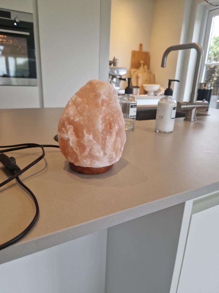 Zout lampje, Huis en Inrichting, Lampen | Tafellampen, Ophalen of Verzenden, Zo goed als nieuw, Minder dan 50 cm