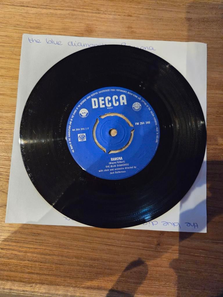 The Blue diamonds - Ramona, Cd's en Dvd's, Vinyl Singles, Gebruikt, 7 inch, Single, Ophalen of Verzenden