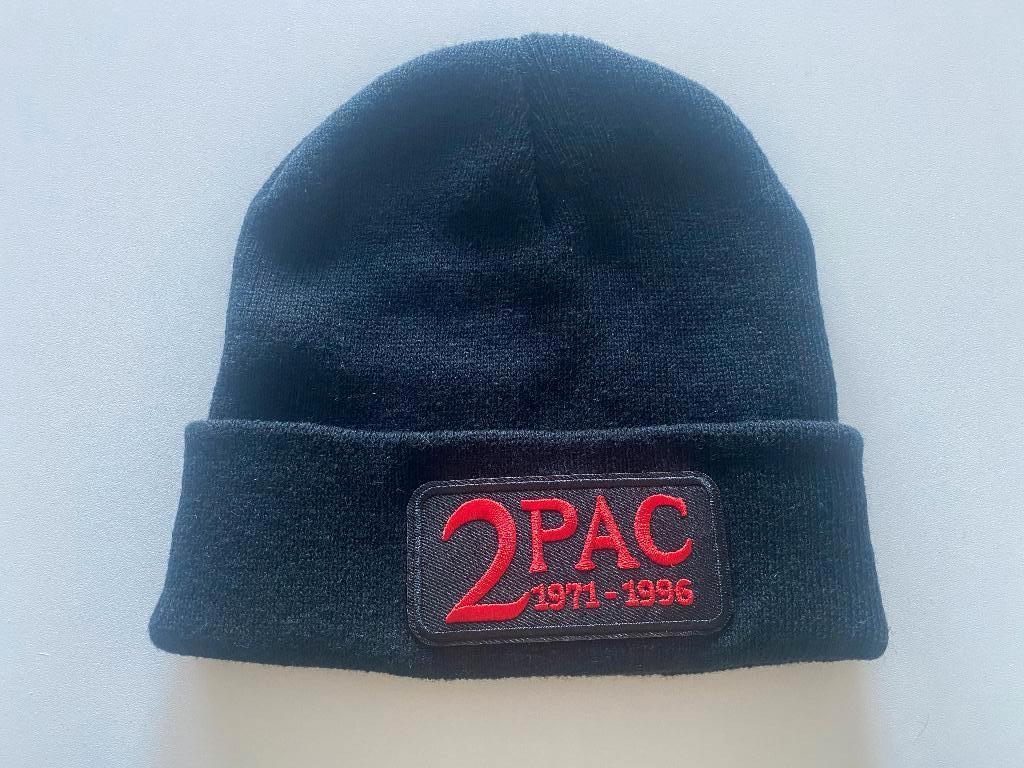 2pac tupac 2 pac muts zwart one size, Ophalen, Zo goed als nieuw, Overige maten, Muts
