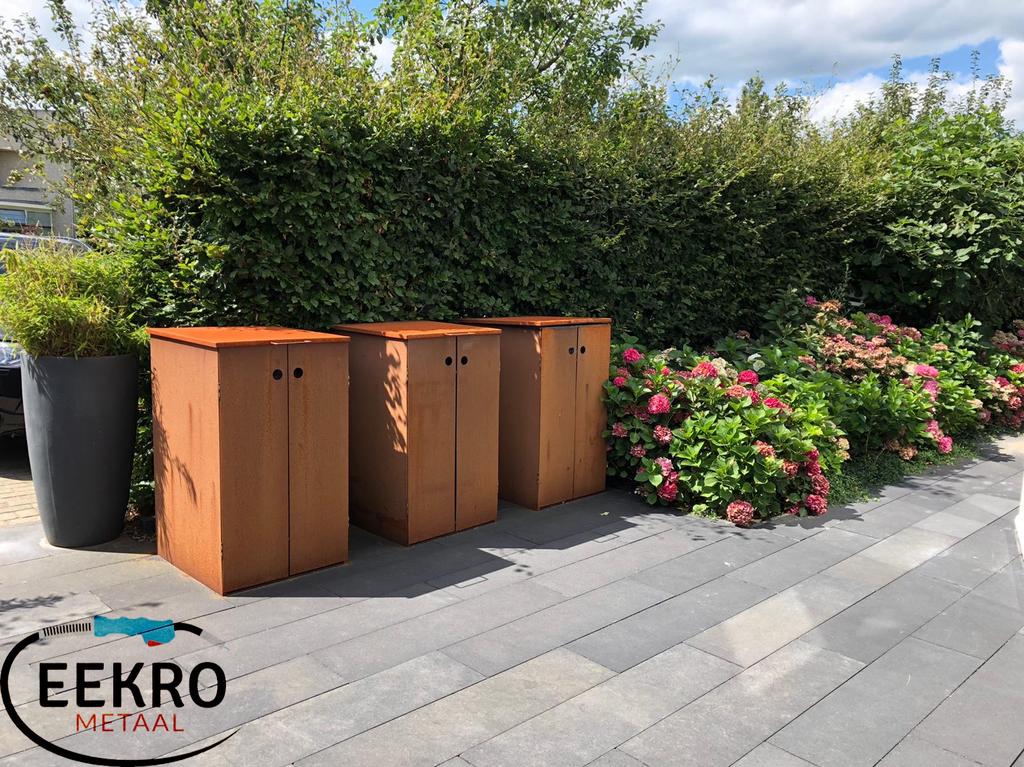 Cortenstaal container ombouw( kliko ombouw), Tuin en Terras, Tuinmeubel-accessoires, Ophalen of Verzenden, Nieuw
