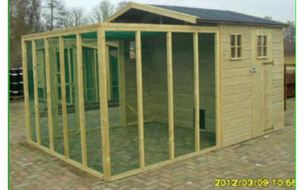 🐔Kippenhok met legnest kippenren 🐓op maat 🪛🪚🔨