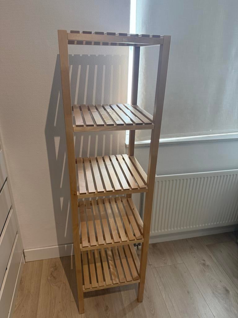 IKEA Molger Houten Badkamerrekje, Ophalen, Zo goed als nieuw