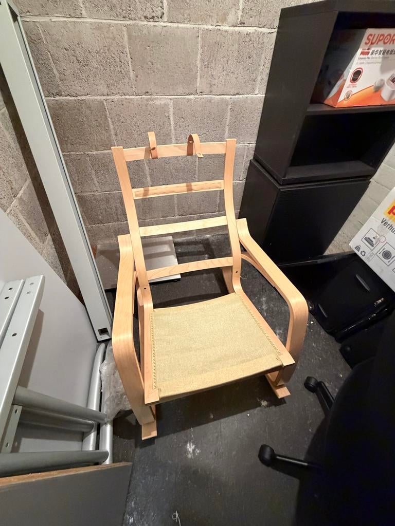 Ikea POÄNG Schommelstoel, Ophalen, Wit, Eén