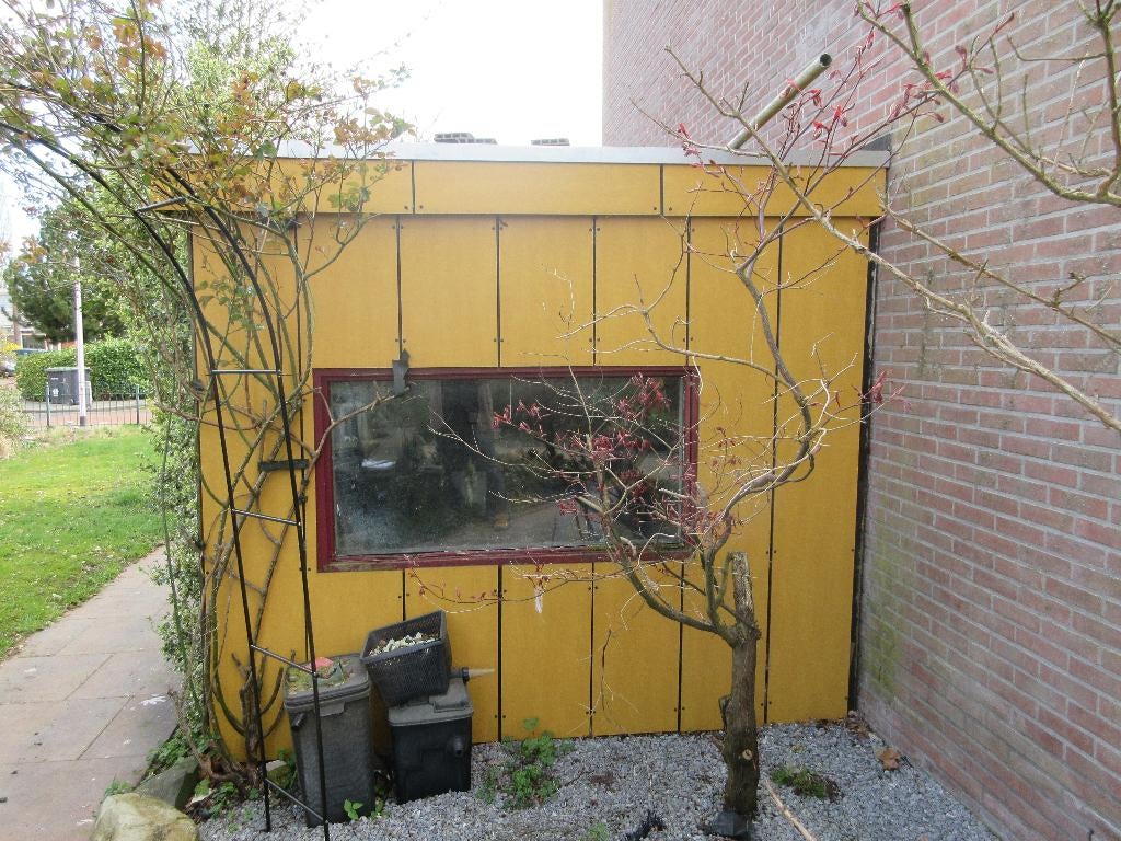 Schuur buitenzijde Trespa, Tuin en Terras, Tuinhuizen, Ophalen, 3 ramen of meer, 250 tot 500 cm, Schuur