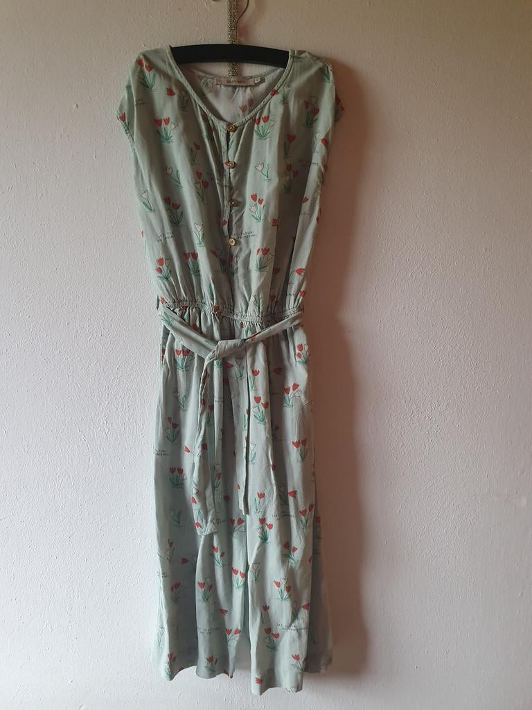 Sissy-Boy Jumpsuit Maat 110 - Mintgroen met Bloemen, Overige typen, Meisje, Sissy-Boy, Nieuw
