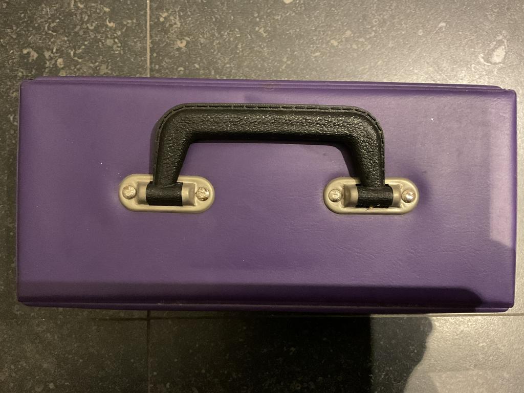 Vintage opbergdoos inclusief cassettebandjes, Ophalen of Verzenden, Overige merken