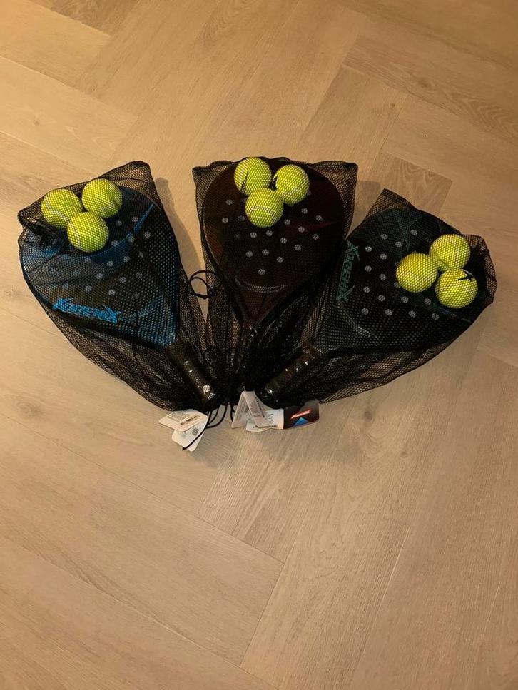Padel racket beginner NIEUW + 3 ballen keuze uit 3 kleuren, Ophalen of Verzenden, Nieuw, Padelracket