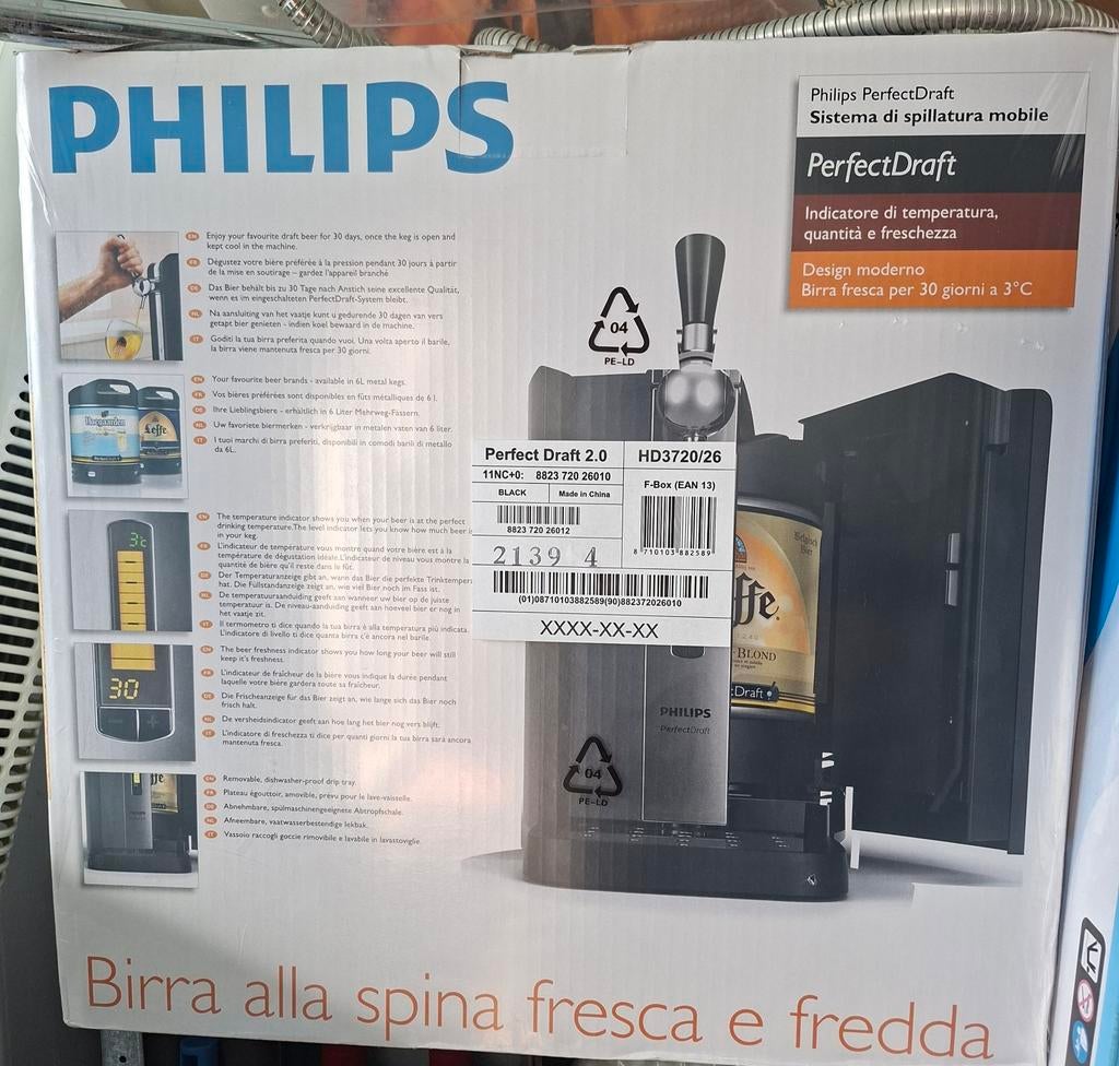 Philips PerfectDraft 2.0 thuistap HD3720/26, Ophalen