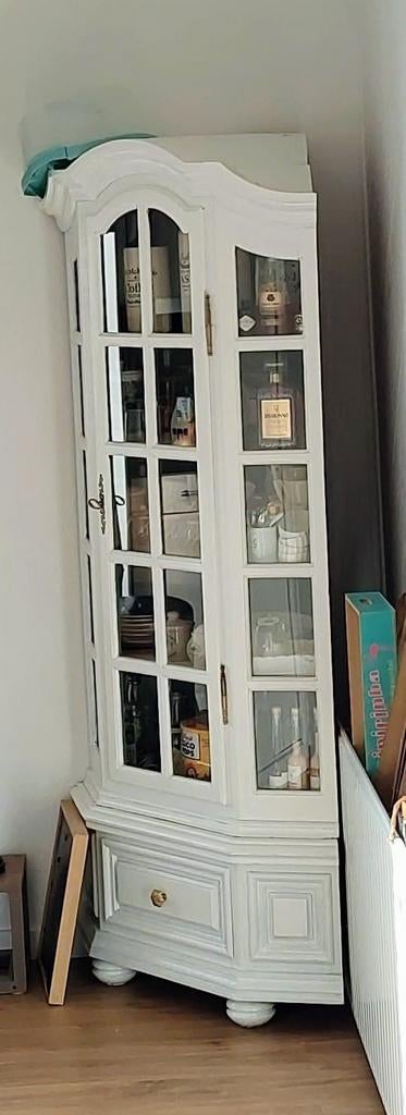 Hoek kast, Huis en Inrichting, Ophalen, Zo goed als nieuw, Glas, Met deur(en)