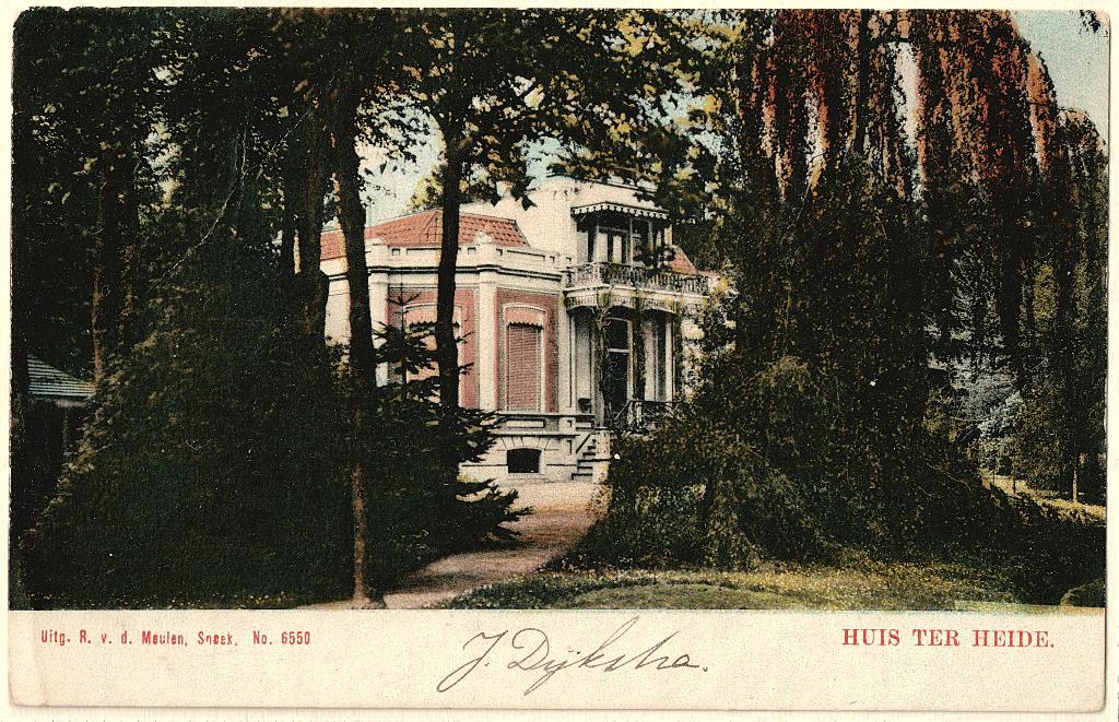 Huis ter Heide (Fr) St. Nicolaasga, gelopen voor 1908,, Verzamelen, Verzenden, Voor 1920, Gelopen, Friesland