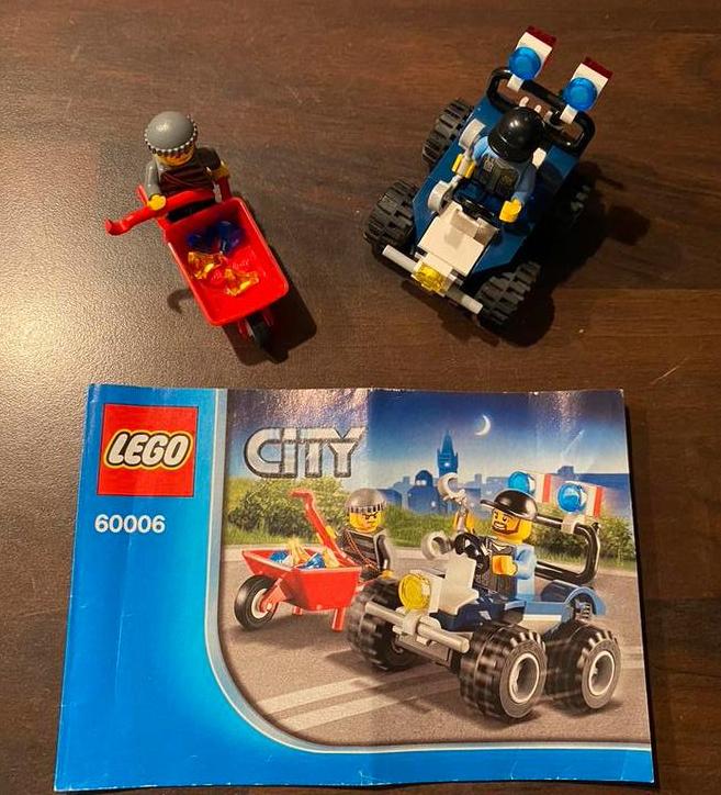 LEGO City Politie Quad - 60006, Ophalen of Verzenden, Nieuw, Complete set, Lego