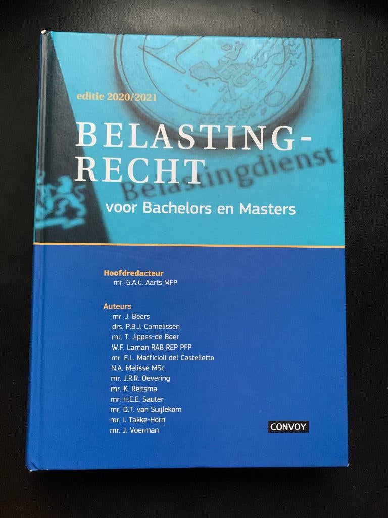 HBO Belastingrecht, Ophalen of Verzenden, Beta, Zo goed als nieuw, HBO