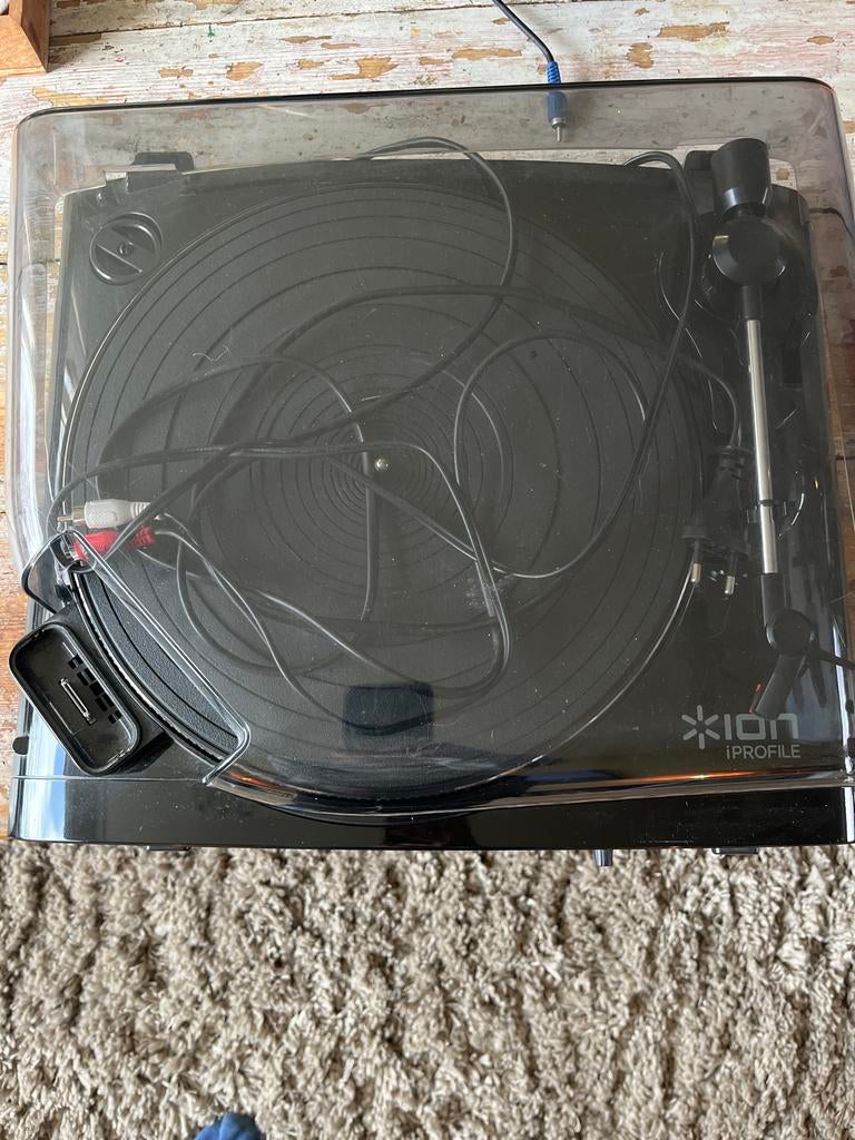 Platenspeler met boxen - ION iProfile, Ophalen of Verzenden, Gebruikt, Platenspeler, Overige merken