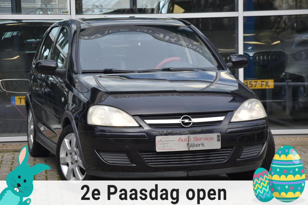 Opel Corsa 1.2-16V Silverline Airco Elek. Ramen Nav. Trekhaa, Voorwielaandrijving, Gebruikt, 4 cilinders, 1229 cc