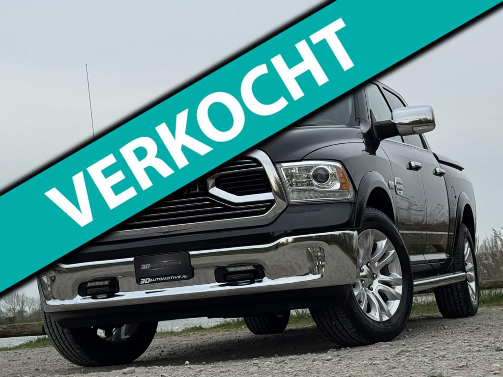 Dodge Ram 1500 LONGHORN 5.7L V8, 1E EIG, EXTREEM LAGE BIJTEL, Auto's, Automaat, Gebruikt, 5654 cc, Zwart
