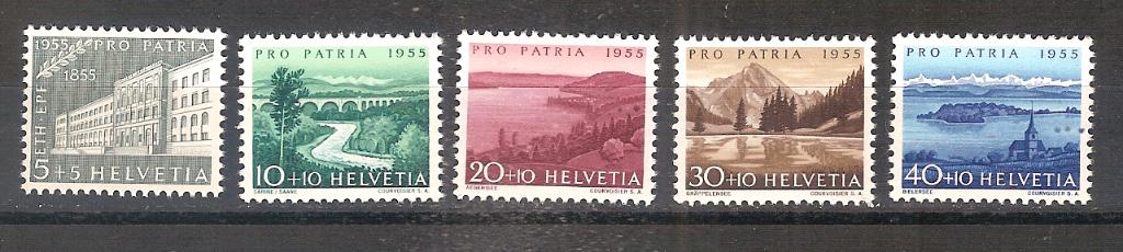 Zwitserland 613-617 postfris, Ophalen of Verzenden, Postfris