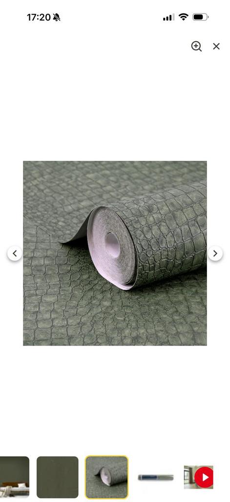 Sublime donkergroen nieuw behang 25m2, Ophalen, Minder dan 10 m², Groen