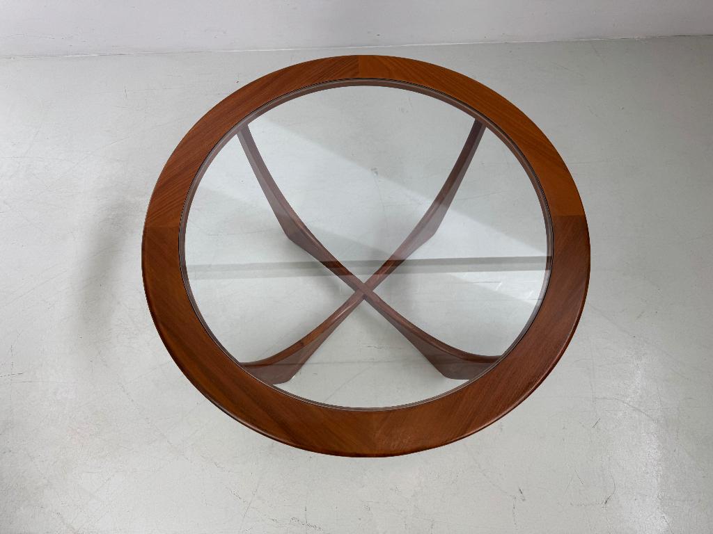 Vintage salontafel "Astro" G-Plan, 100 tot 150 cm, Verzenden, Teakhout, 50 tot 100 cm