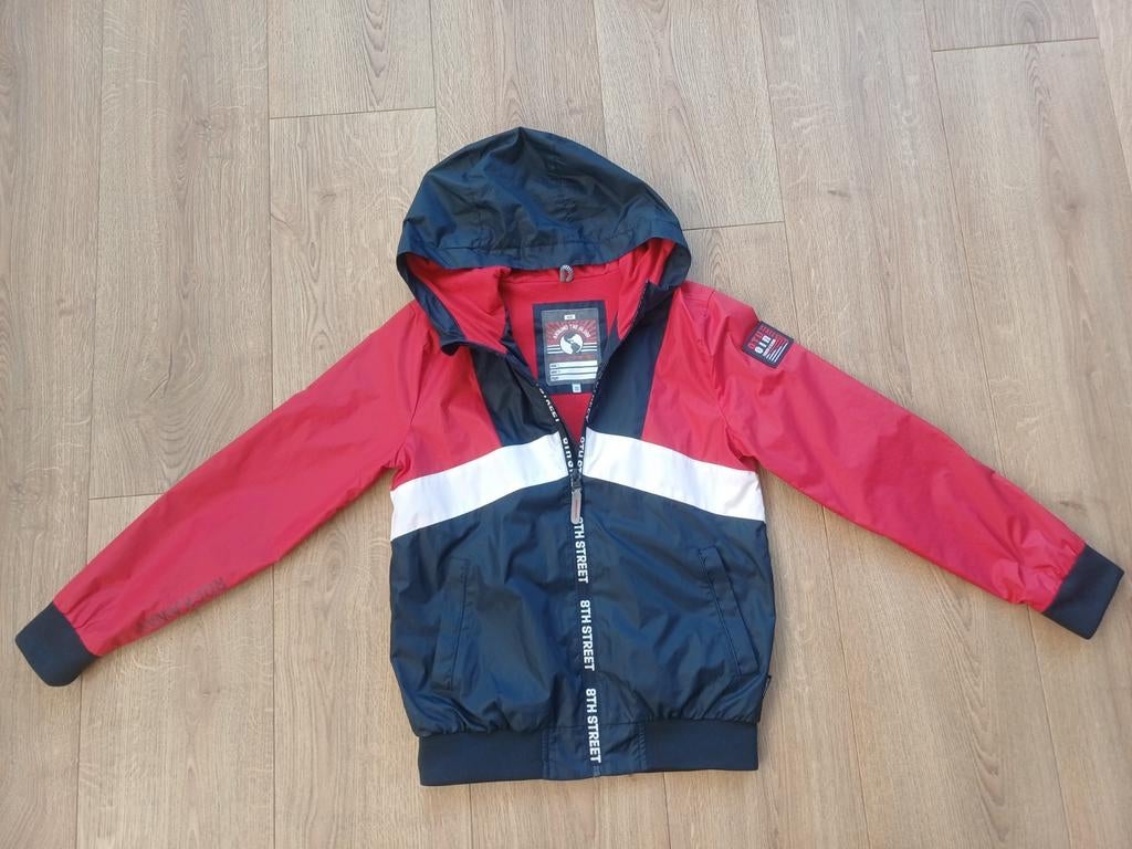 Zomerjas rood wit blauw | WE Fashion | 146-152, Gebruikt, Ophalen of Verzenden, Jas, Jongen