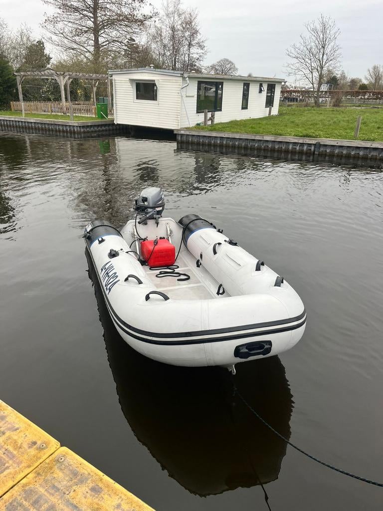 Yamaha 9.9 en yam rib 350, Overige merken, Ophalen of Verzenden, Zo goed als nieuw, Benzine